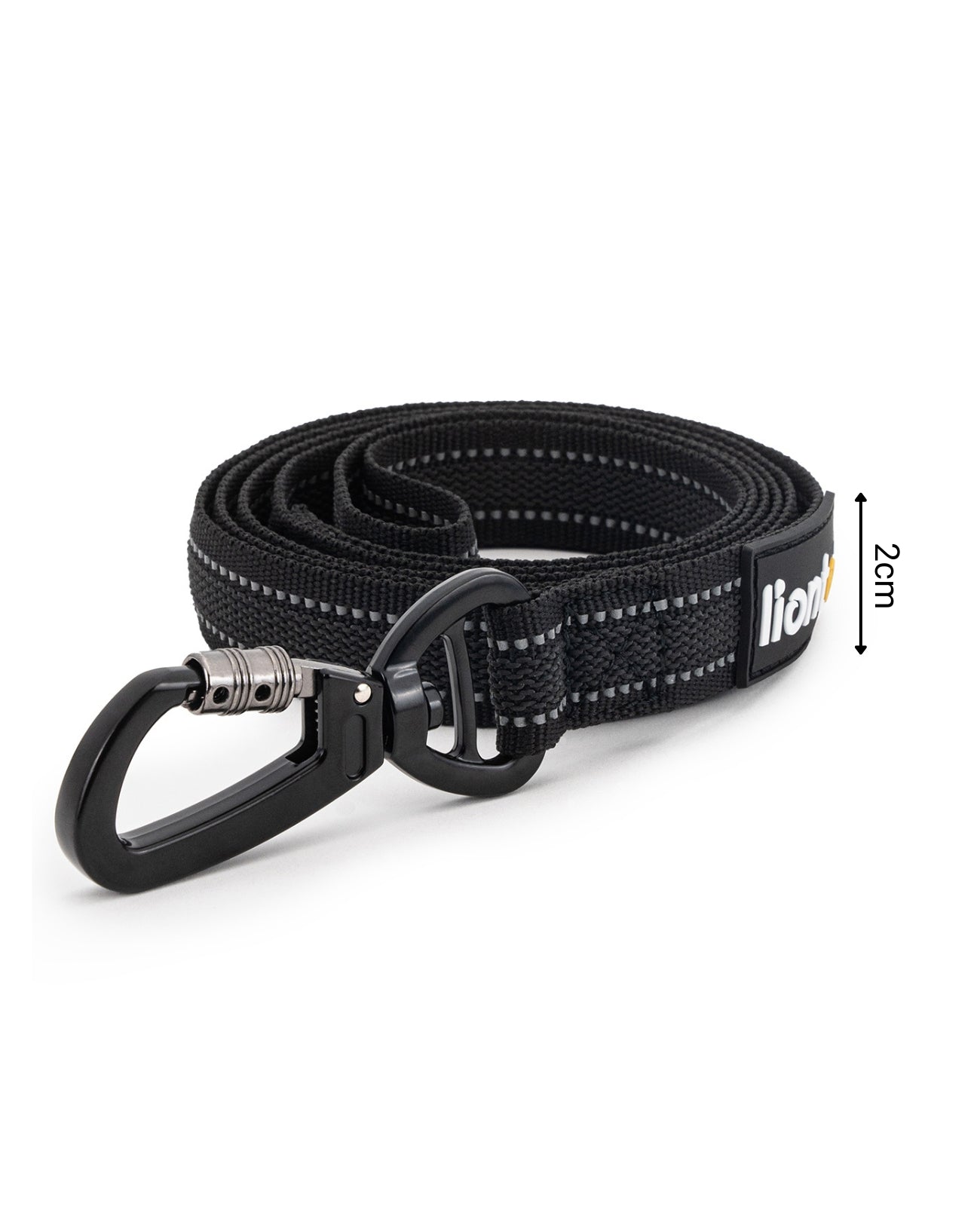 Gummierte Führleine für Hunde, reflektierend