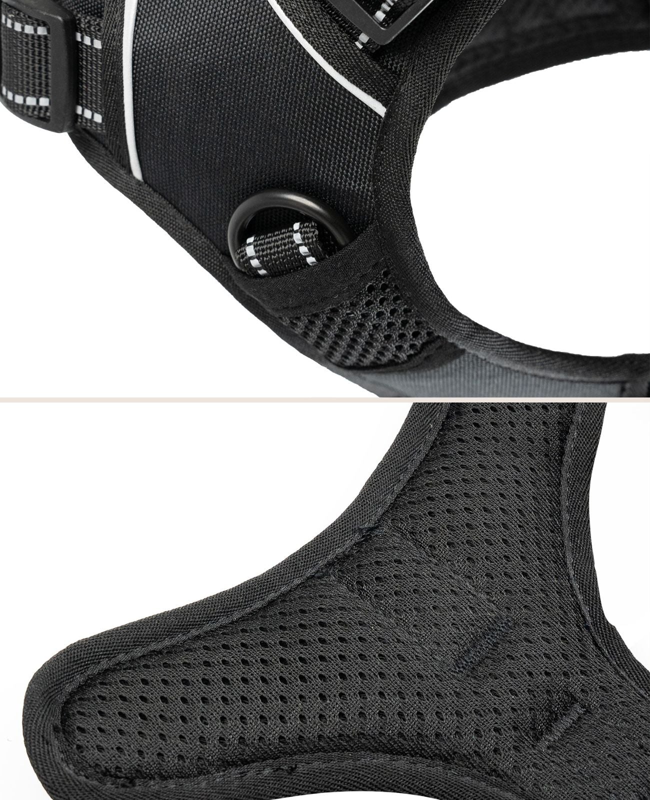 luftdurchlässige Polsterung des Geschirrs