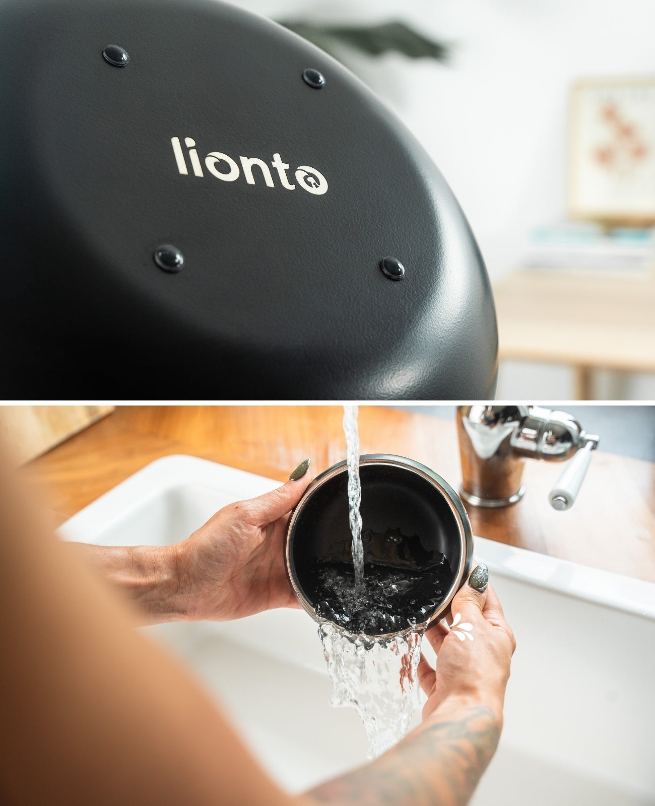 Katzennapf aus Edelstahl, gewölbt