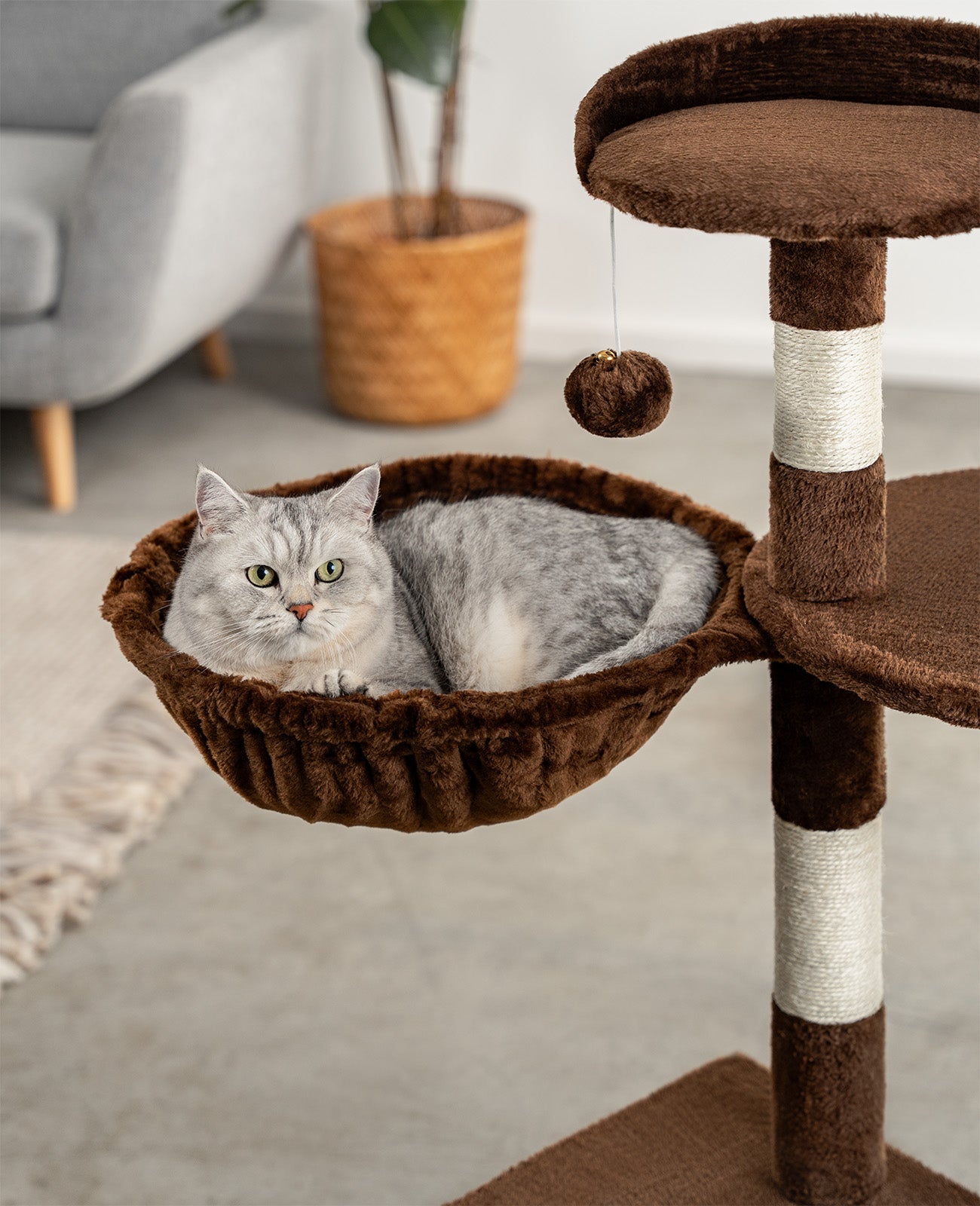 Liegemulde für Kratzbäume 40 cm Durchmesser, 15 - 25 cm Tiefe