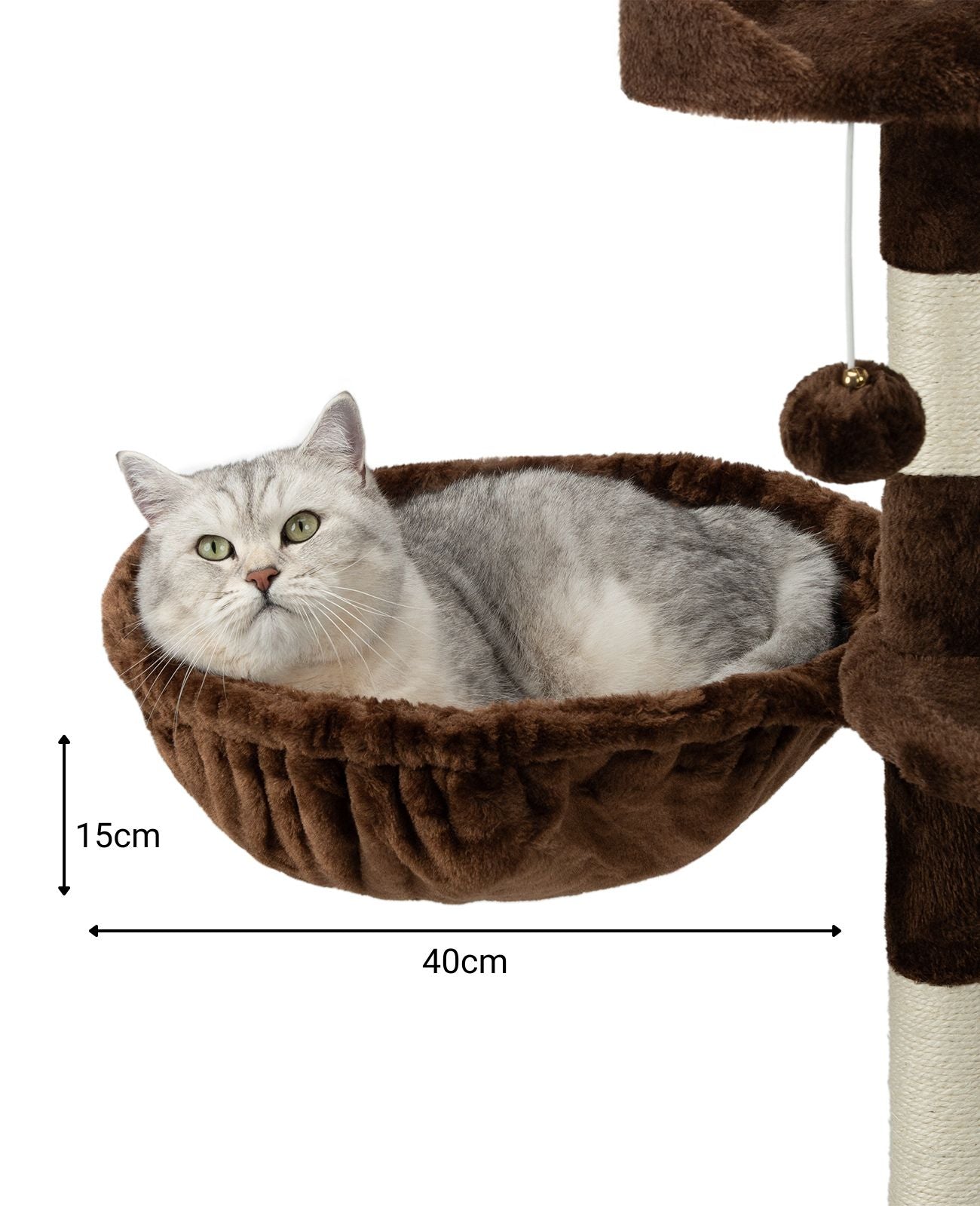 Liegemulde für Kratzbäume 40 cm Durchmesser, 15 - 25 cm Tiefe