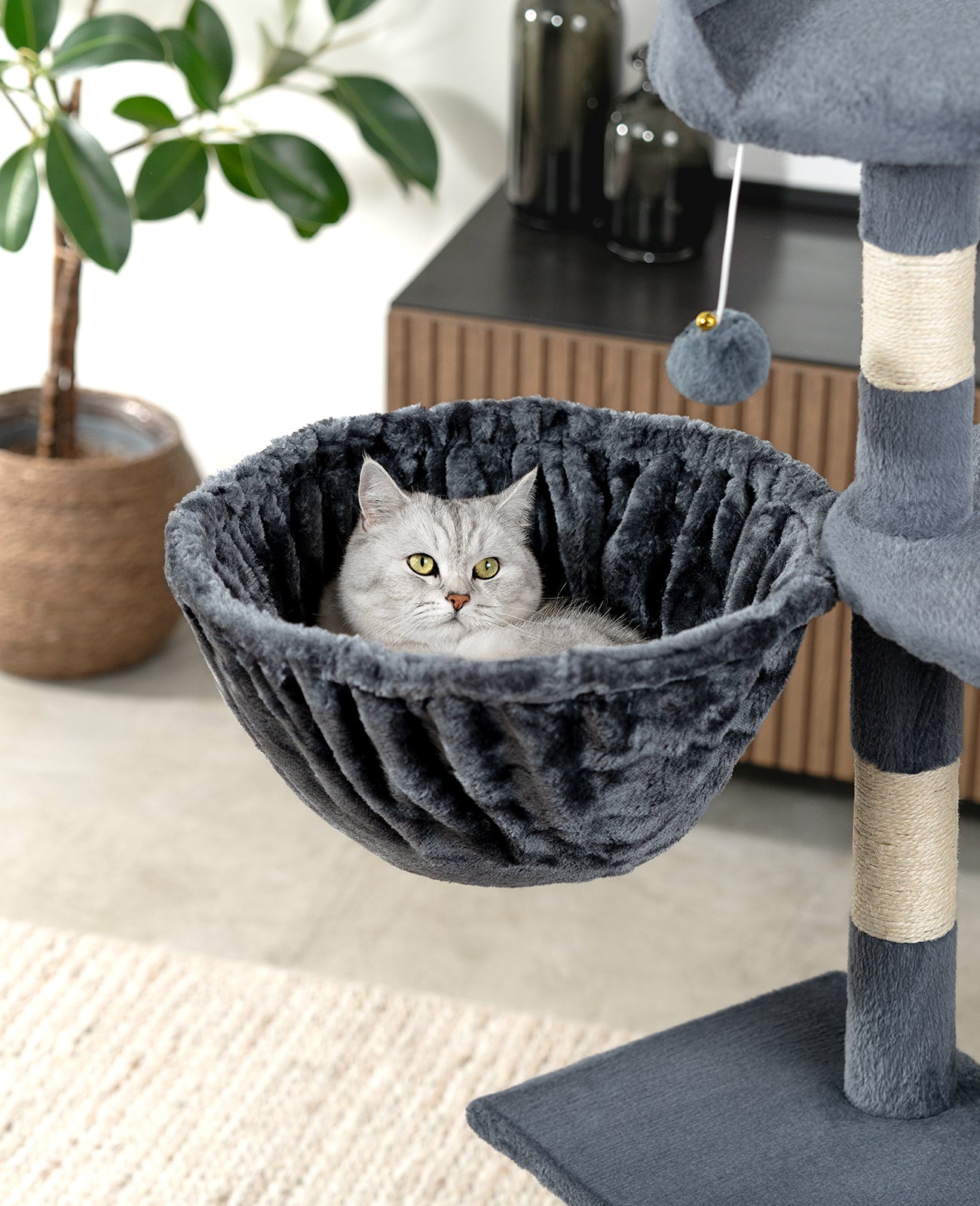 Liegemulde für Kratzbäume 40 cm Durchmesser, 15 - 25 cm Tiefe