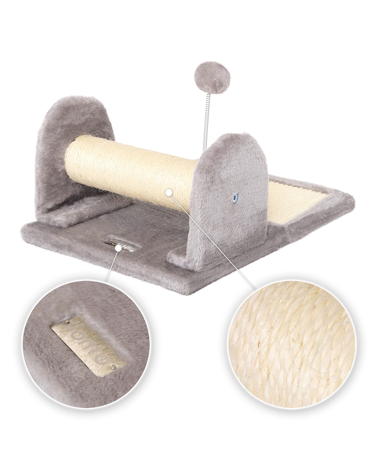 Kratzbrett mit Plüsch und Spielball