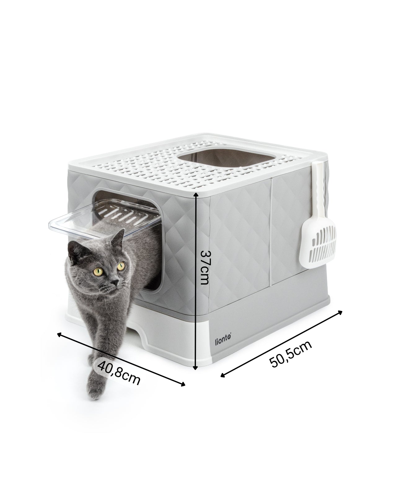 Katzentoilette mit Schublade & Schaufel