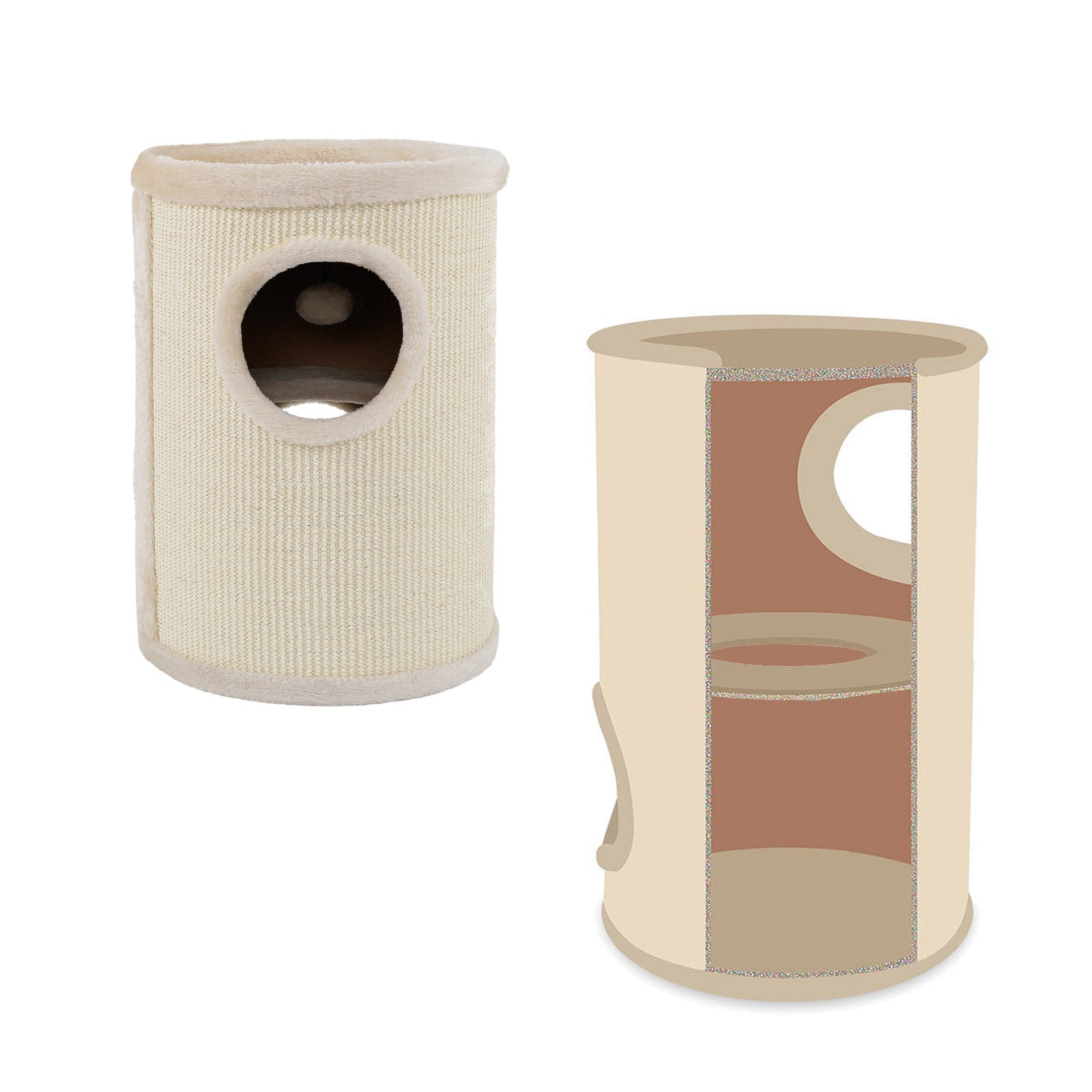 Kratztonne mit Sisal