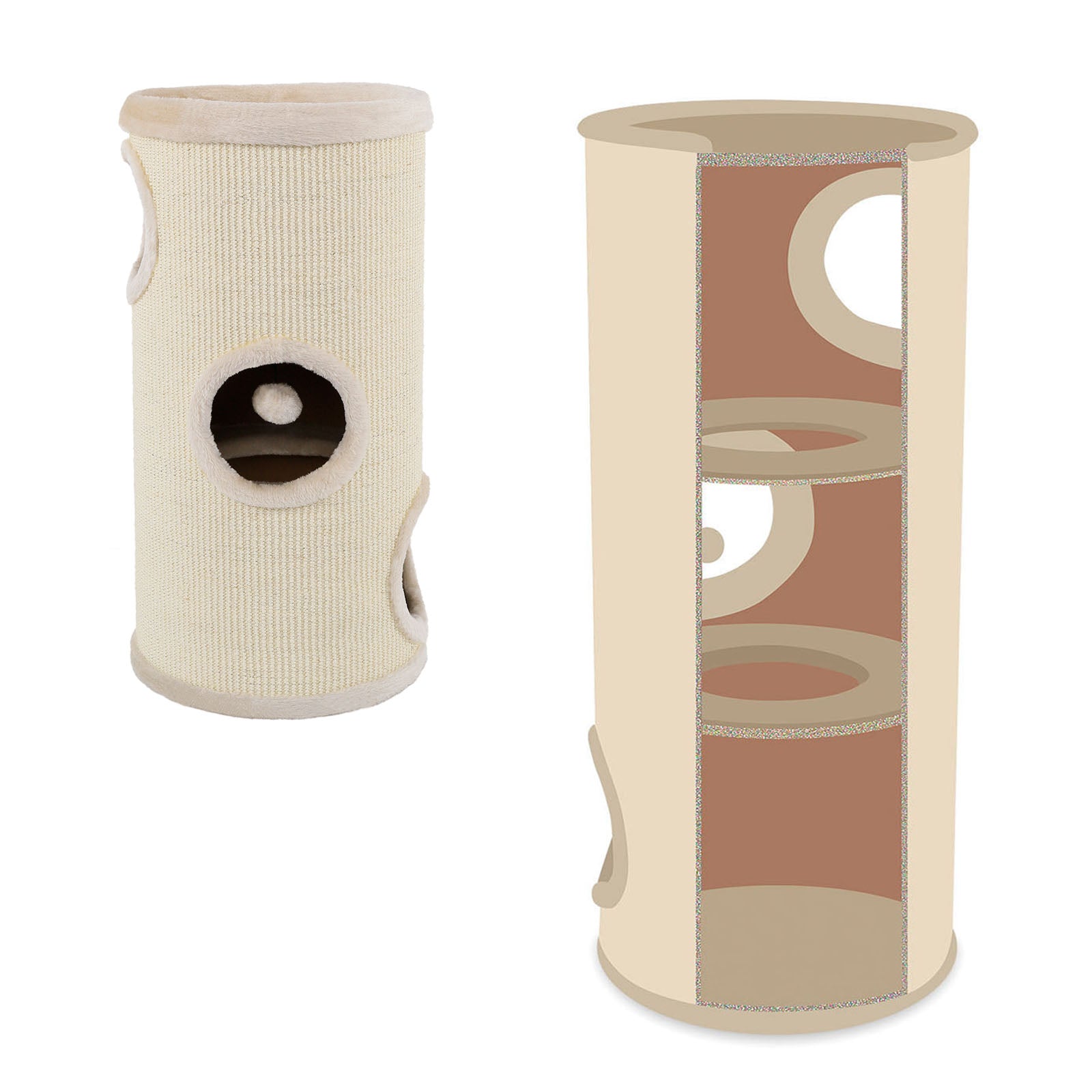 Kratztonne mit Sisal