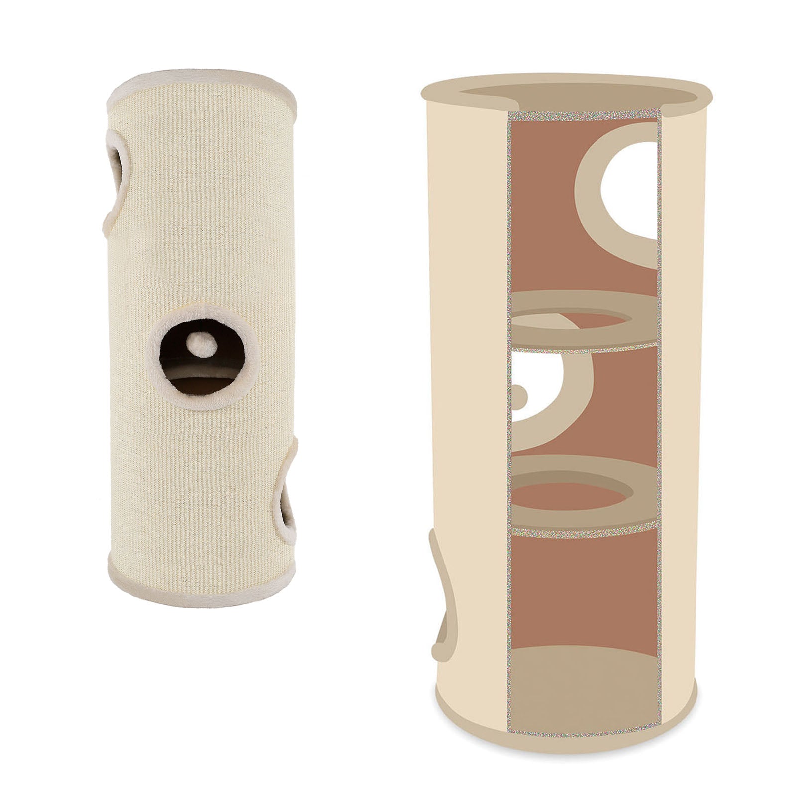 Kratztonne mit Sisal