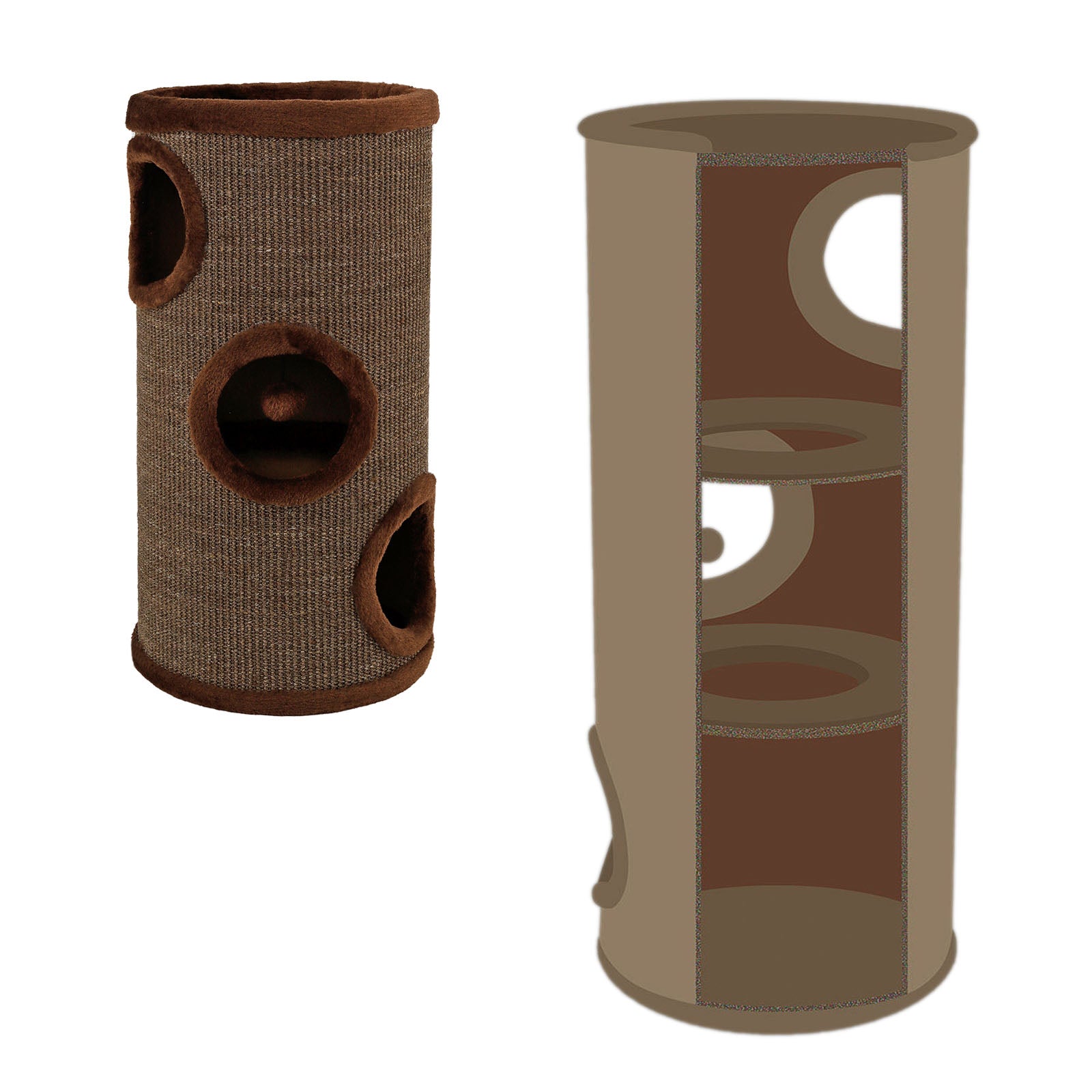 Kratztonne mit Sisal