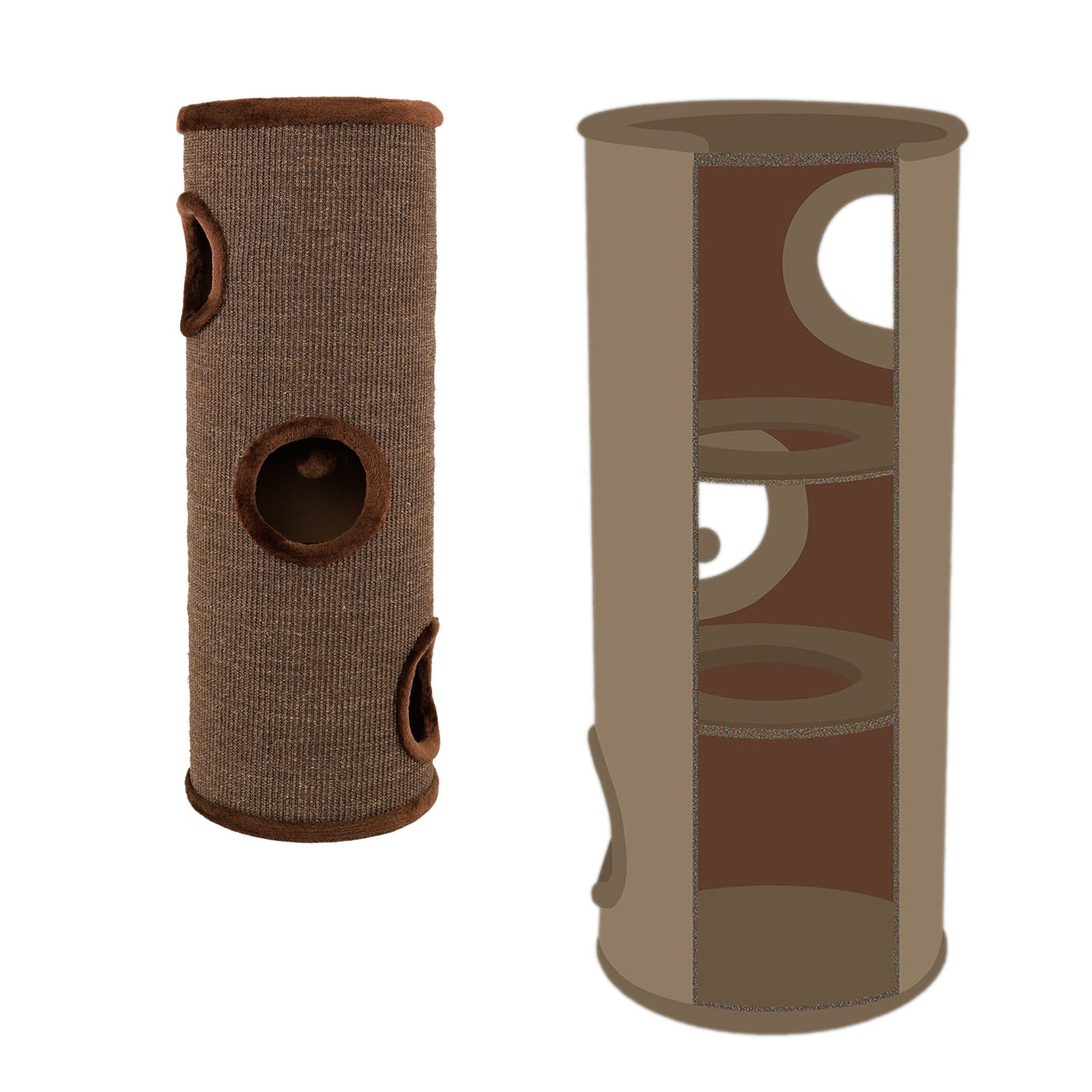 Kratztonne mit Sisal