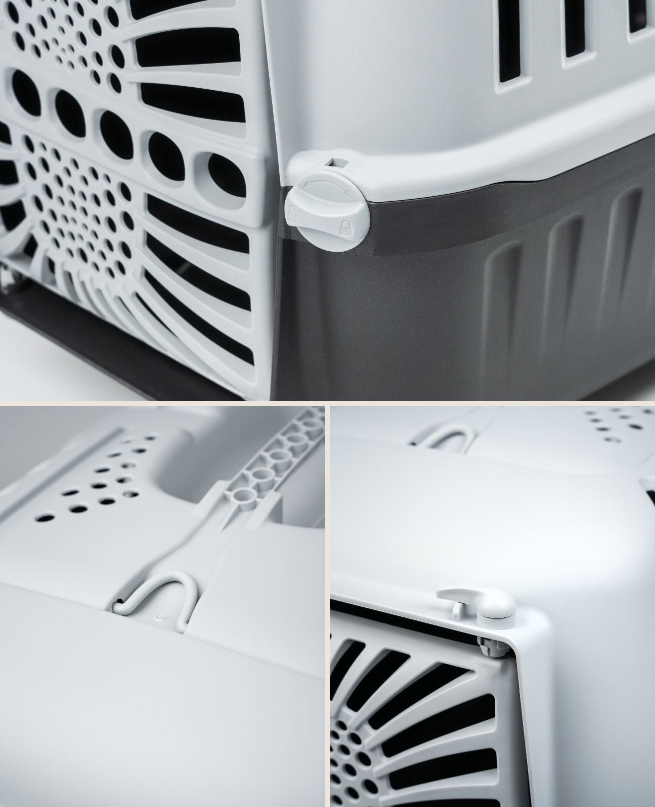 Hundetransportbox aus Kunststoff