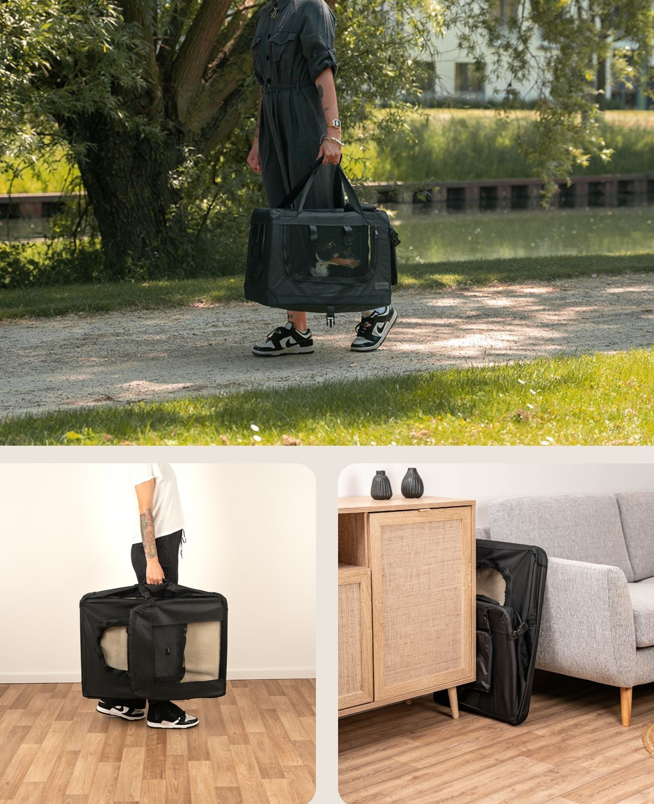 Faltbare Katzentransportbox