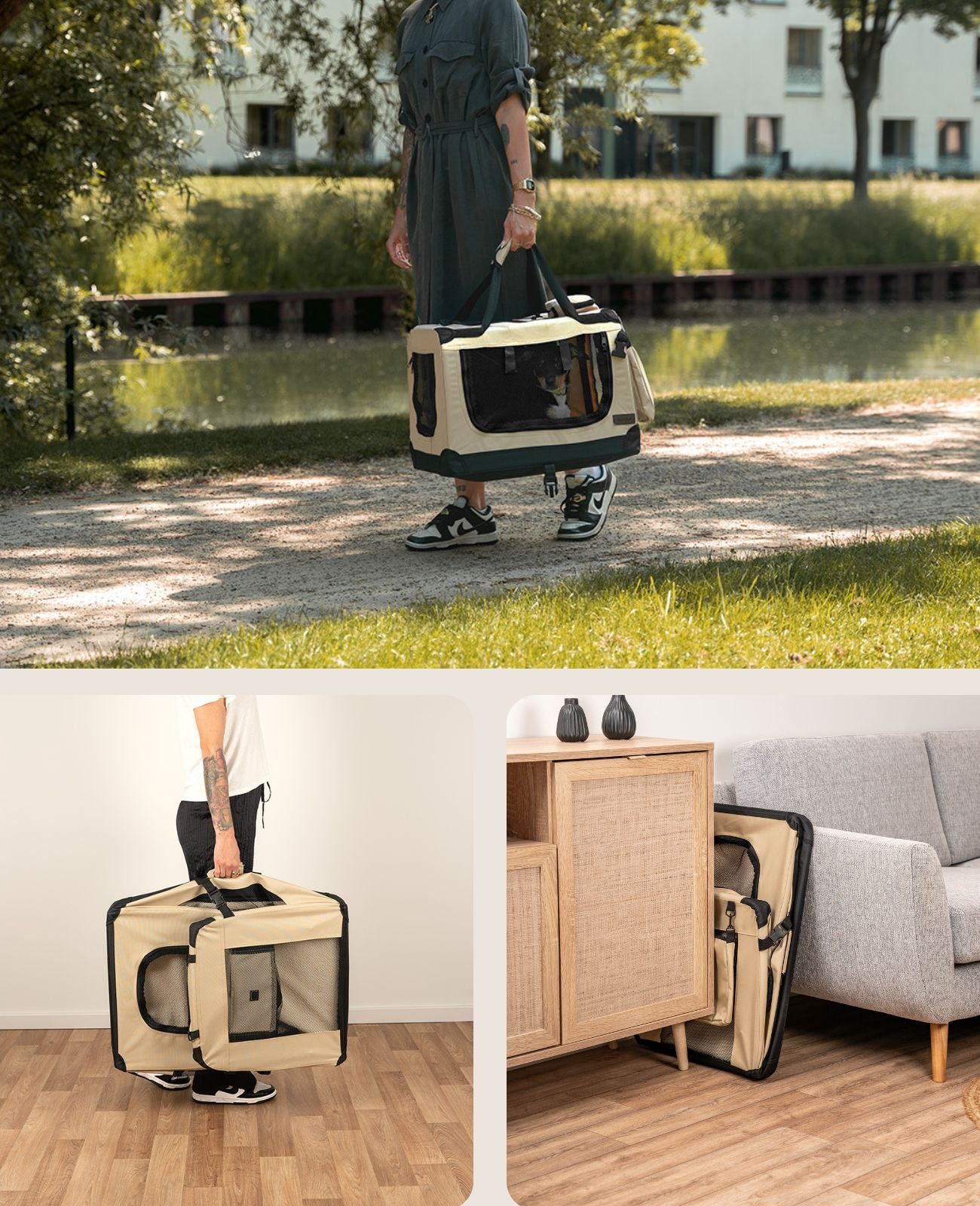 Faltbare Katzentransportbox