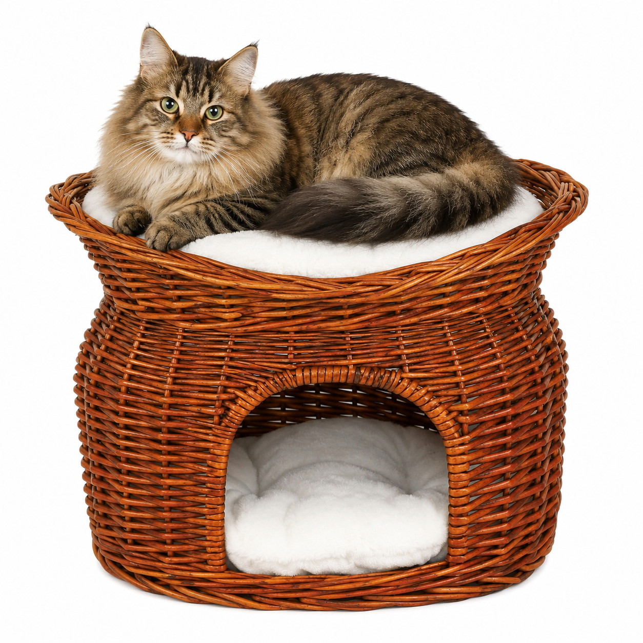 Weidenkorb für Katzen